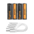 SmallRig 5768 - zestaw, 4x bateria/akumulator AA z portem USB-C - zawartość zestawu